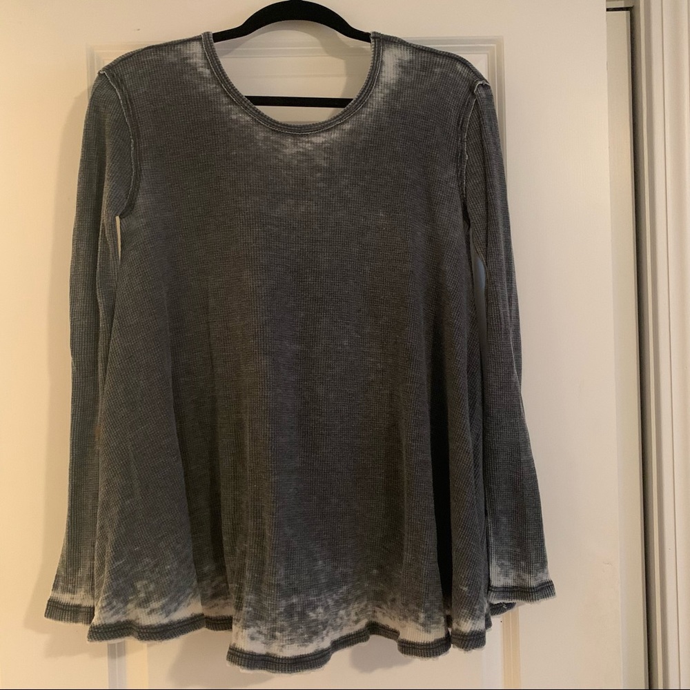 Free People Waffle Knit Top